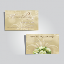 Wizytówki Wedding Decor